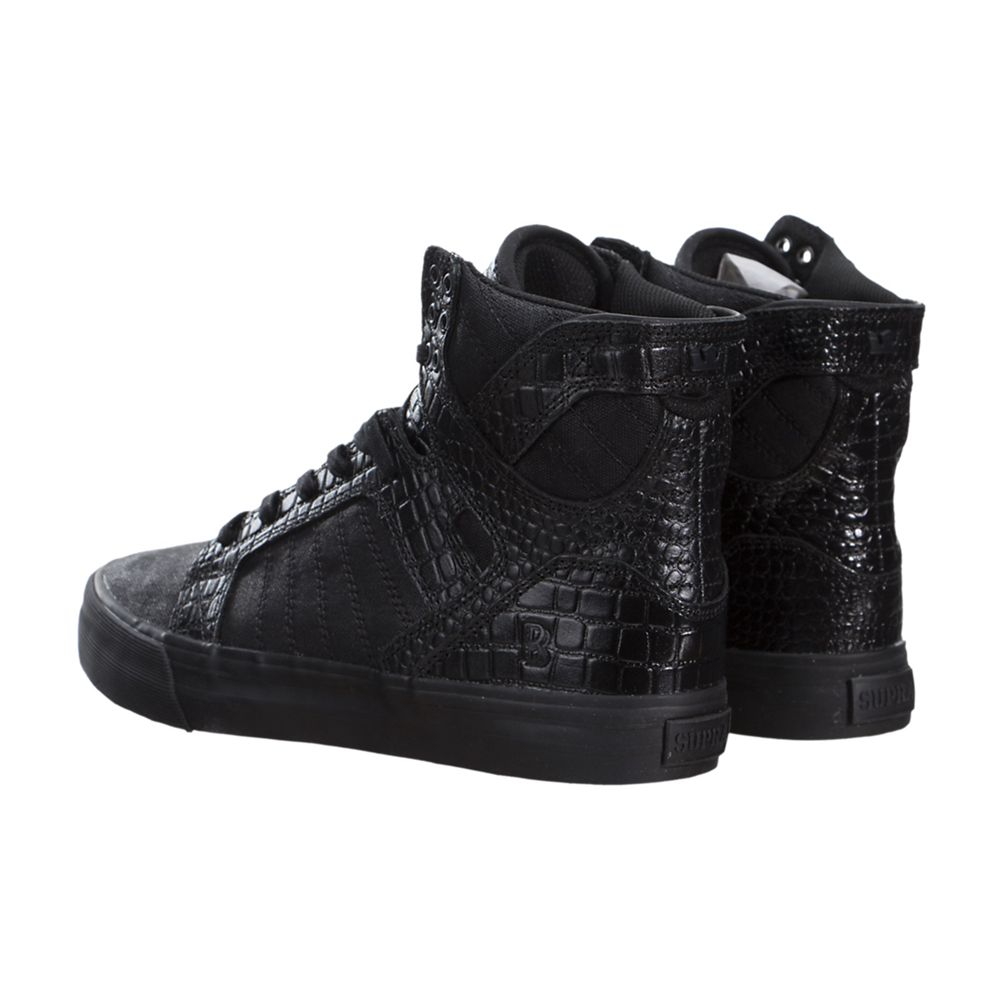 Baskets Montantes Supra SkyTop HF Noir Black/Black Homme | HSZ-80910276